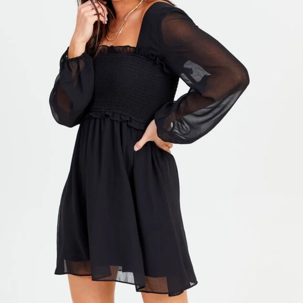 Black Freelyn Dress Mini
